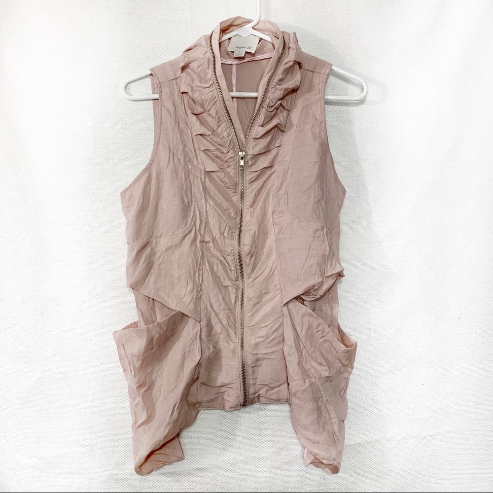 Anthropologie Aryn K Zip up Top Médium